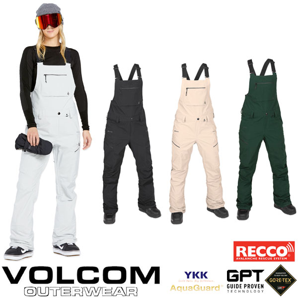 24-25 VOLCOM/ボルコム ELM STRETCH GORE-TEX BIB overall 着用説明動画 レディース 防水ビブパンツ ゴアテックススノーボードウェア スノーウェアー 2025 型落ち