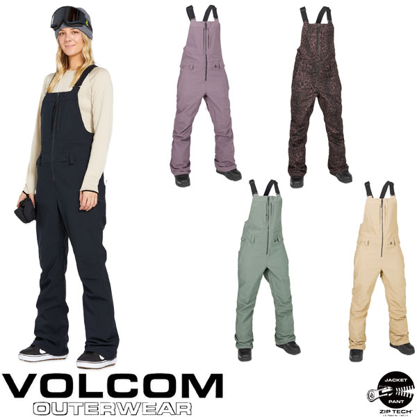 【SS人並み外れた通貨価値】24-25 VOLCOM/ボルコム SWIFT BIB overall レディース 雨合羽ビブパンツ スノーボード御召しもの スノーウェアー 2025 型挙げ句の果て