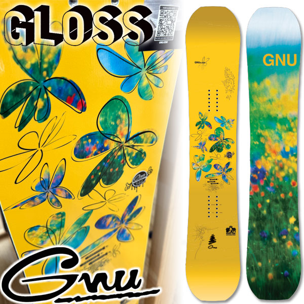 25-26 GNU/グヌー GLOSS グロス レディース スノーボード パーク 板 2026