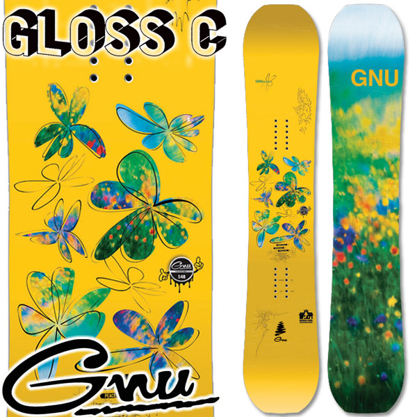 25-26 GNU/グヌー GLOSS-C グロス レディース スノーボード ジブ パーク 板 2026