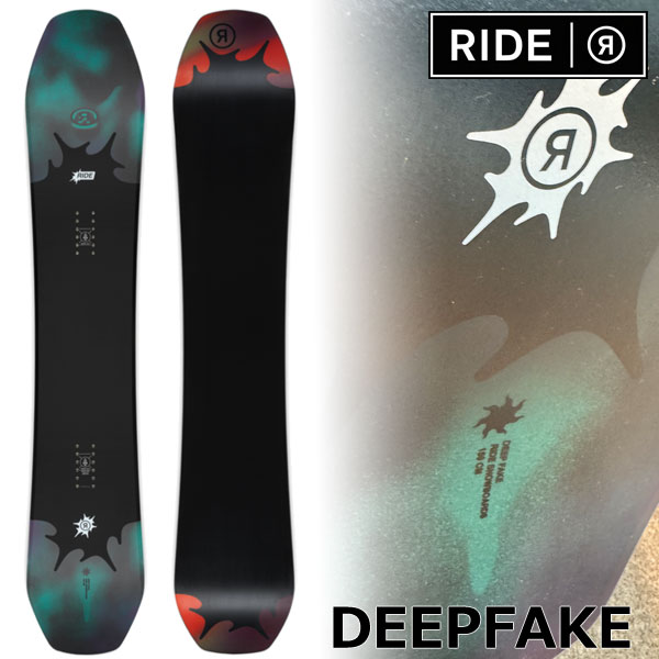 25-26 RIDE/ライド DEEPFAKE ディープフェイク メンズ レディース スノーボード 黒色火薬 板 2026