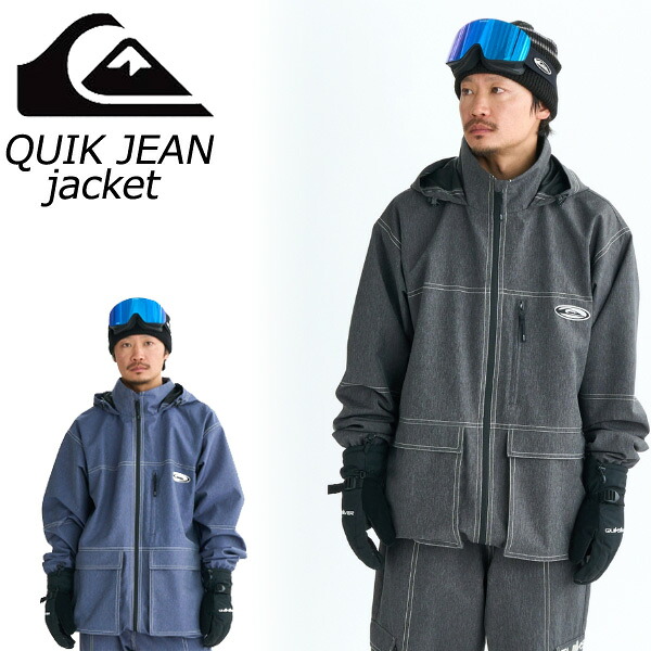 【ポイントUP期間中】25-26 QUIKSILVER/クイックシルバー QUIK JEAN jacket メンズ レディース 防水ジャケット スノーボードウェア スノーウェアー 2026 型落ち|BREAKOUT