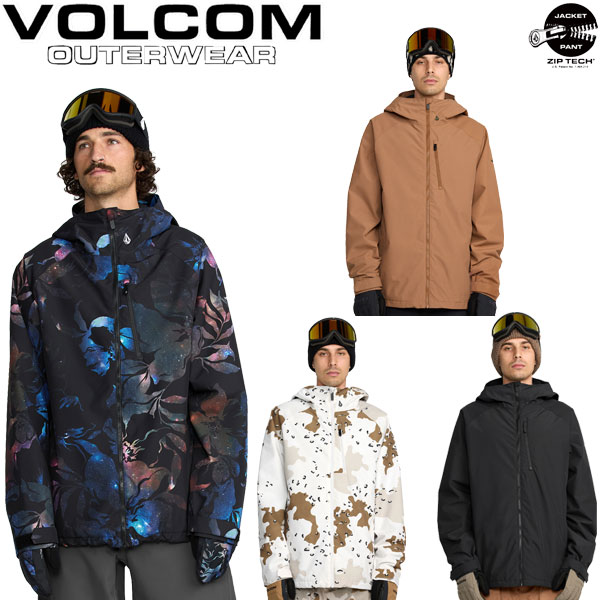 25-26 VOLCOM/ボルコム 2836 INS jacket メンズ レディース 雨合羽上衣 スノーボードお召しもの スノーウェアー 2026 レディースウェア-ジャケット-スポーツ・アウトドア