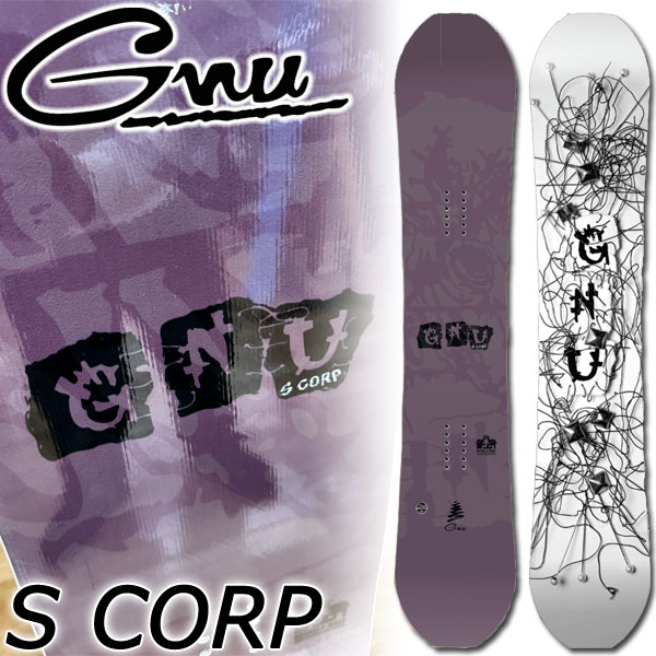 26-27 GNU/グヌー S CORP エスコープ メンズ レディース スノーボード 運動場 板 2027 取って置く商いもの