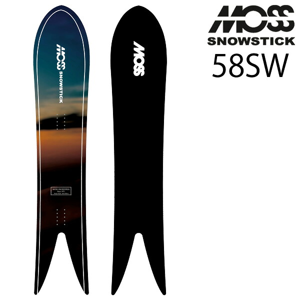 26-27 MOSS SNOWSTICK/モススノースティック SW58 スワロー メンズ レディース スノーボード スノーサーフィン 黒色火薬 板 2027 取って置く商いもの