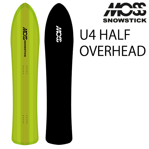 26-27 MOSS SNOWSTICK/モススノースティック U4 HALF OVERHEAD 空飛ぶ円盤 メンズ レディース スノーボード スノーサーフィン 黒色火薬 板 2027 取っておく商いもの