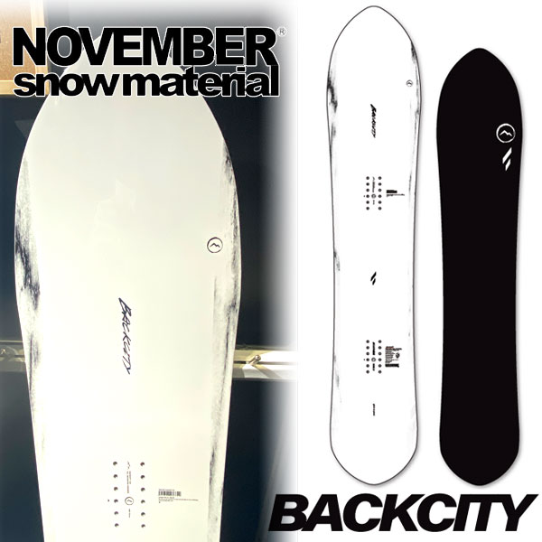 26-27 NOVEMBER/ノベンバー BACKCITY うしろ側シティー メンズ レディース スノーボード 黒色火薬 国産 板 2027 取って置く商いもの