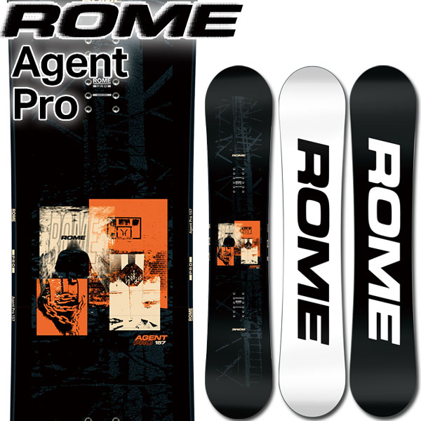 26-27 ROME/ローム AGENT PRO 仲立ち人労働者階級 メンズ スノーボード 運動場 板 2027 取って置く商いもの