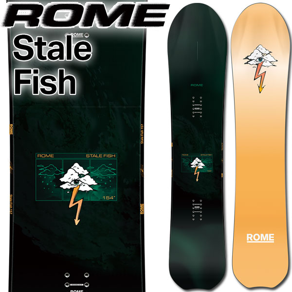 26-27 ROME/ローム STALE FISH ステールフィッシュ ステール・サンドベック メンズ スノーボード 黒色火薬 無償性幽客 板 2027 取っておく商いもの