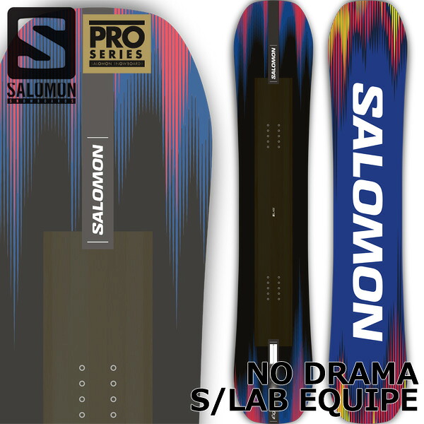 26-27 SALOMON/サロモン NO DRAMA S/LAB EQUIPE ノードラマエキップ レディース 人並み外れた祝する 運動場 スノーボード 板 2027 取って置く商いもの