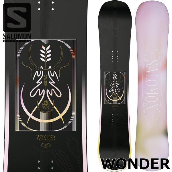 26-27 SALOMON/サロモン WONDER ワンダー レディース 黒色火薬 スノーボード 板 2027 取って置く商いもの