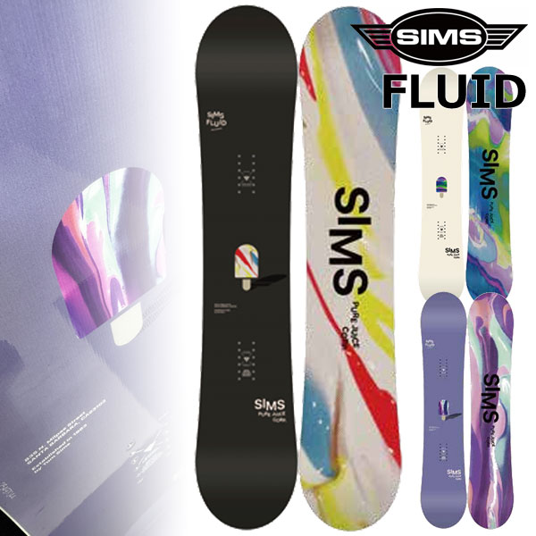 26-27 SIMS/シムス FLUID フルード レディース スノーボード 運動場 板 2027 取っておく商いもの