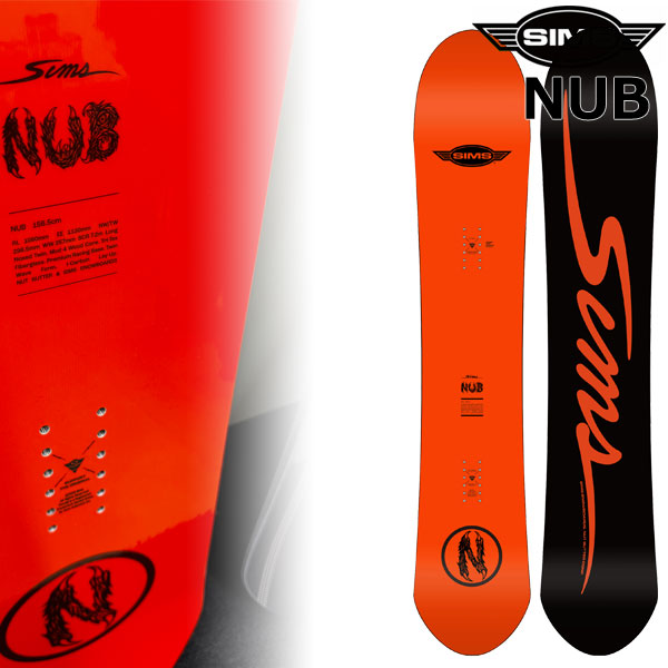 26-27 SIMS/シムス NUB NUT BUTTER ナブ 吉村”Naru”成史 メンズ レディース スノーボード 黒色火薬 板 2027 取って置く商いもの