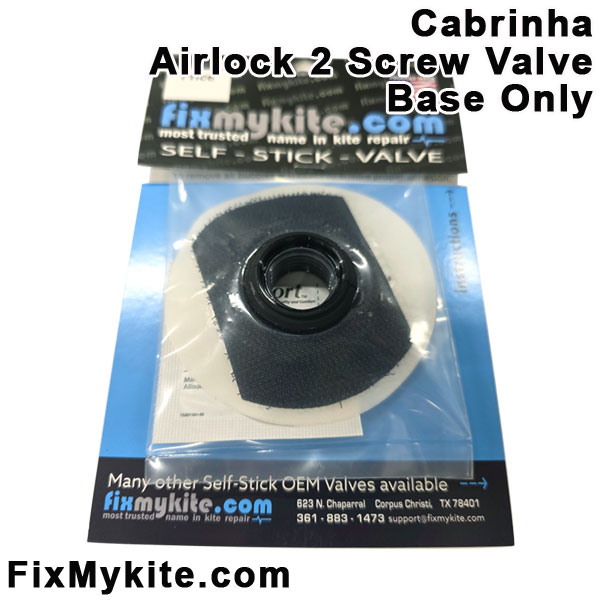 Fixmykite カブリナ エアロック2 スクリューバルブ ベースのみ Cabrinha Airlock2 ScrewValve BaseOnly カイト修理用品 交換用バルブ チューブリペア パンク修理 ワンポンプバルブ カイトサーフィン リペア用品 スポーツカイト