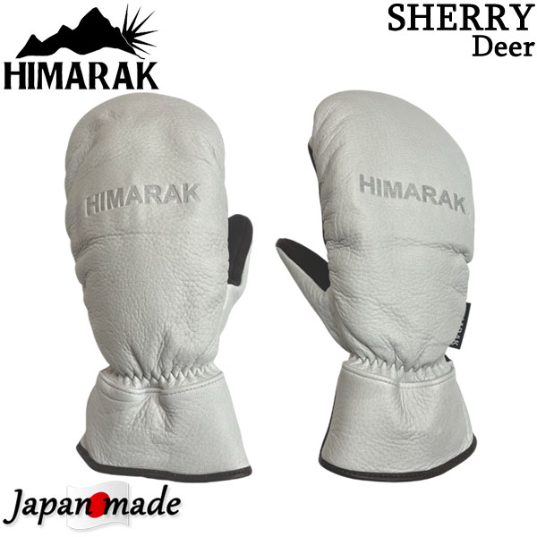 HIMARAK / ヒマラク SHERRY Deer シェリー酒 地球儀 ミトン グローブ メンズ レディース スノーボード スキーの板 自動二輪車 なめし革
