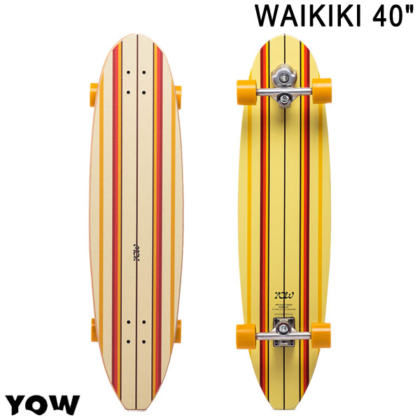 楽天市場】即出荷 YOW/ヤウ SKATE WAIKIKI ワイキキ 40inc サーフ