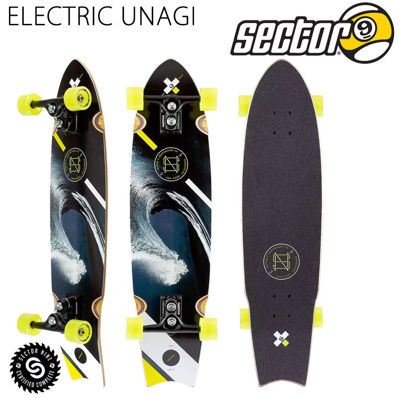 【楽天市場】即出荷 SECTOR9/セクターナイン ELECTRIC UNAGI 34.5inc サーフスケート ロングスケートボード ロング