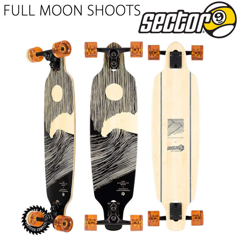 【楽天市場】即出荷 SECTOR9/セクターナイン FULL MOON SHOOTS 33.5inc サーフスケート ロングスケートボード