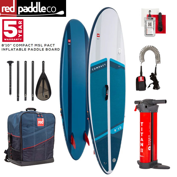 【楽天市場】【セット】 取り寄せ商品 2024 RED PADDLE 8’10 COMPACT INFLATABLE PADDLE BOARD
