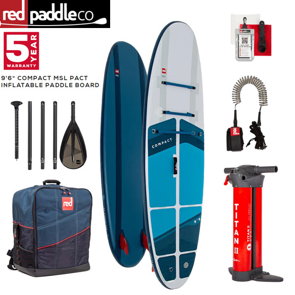 【楽天市場】【セット】 取り寄せ商品 202324 RED PADDLE 9’6 COMPACT INFLATABLE PADDLE