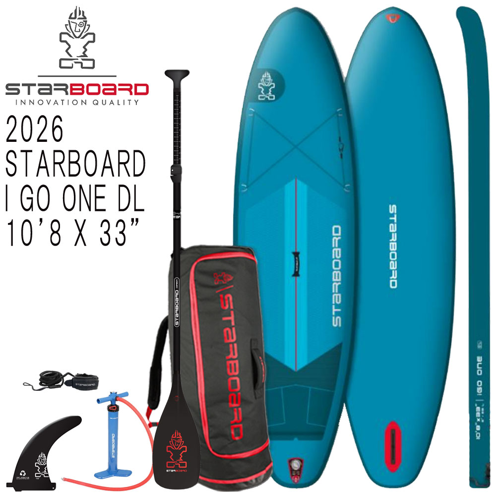 2026 STARBOARD I GO ONE WITH PADDLE DELUXE LITE 10'8 X 33/スターボード アイゴー ワン インフレータブル パドルボード サップ SUP パドルセット