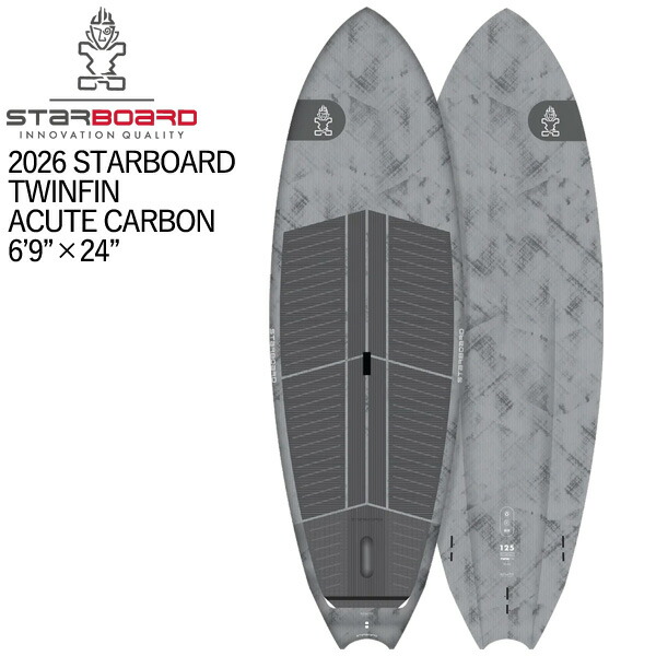取り寄せ商品 2026 STARBOARD SUP 7'3 X 26 TWINFIN ACUTE CARBON スターボード サップ パドルボード 営業所止め