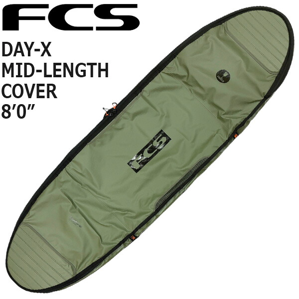 FCS DAY-X MID LENGTH COVER 8\u00270 / エフシーエス デイランナー ゲーム盤押しかぶせる ミッドレングス ゲーム盤入れもの 捉え所の無い入れもの サーフゲーム盤 波乗り