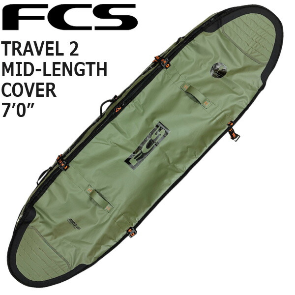 FCS TRAVEL 2 MID-LENGTH COVER 7\u00270 / エフシーエス 周遊2 ゲーム盤押しかぶせる ミッドレングス ゲーム盤入れもの 捉え所の無い入れもの サーフゲーム盤 波乗り