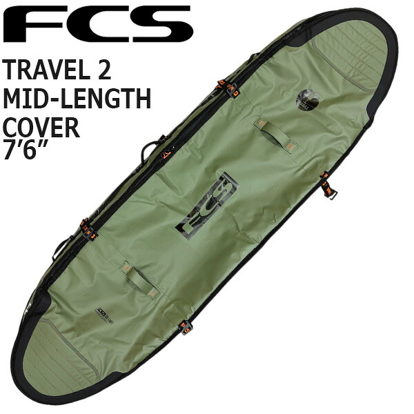 FCS TRAVEL 2 MID-LENGTH COVER 7\u00276 / エフシーエス 周遊2 ゲーム盤押しかぶせる ミッドレングス ゲーム盤入れもの 捉え所の無い入れもの サーフゲーム盤 波乗り