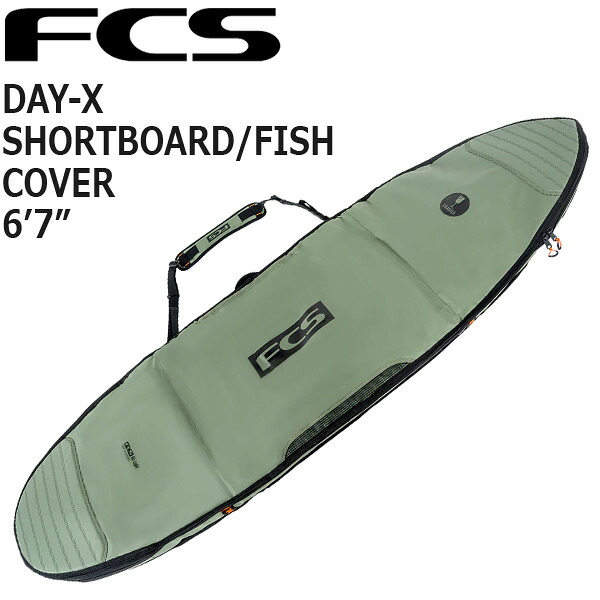 FCS DAY-X SHORTBOARD FISH COVER 6\u00277/エフシーエス デイランナー ゲーム盤押しかぶせる 魚族 ゲーム盤入れもの 捉え所の無い入れもの サーフゲーム盤 波乗り