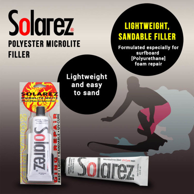 SOLAREZ MICROLITE-WHITE ソーラーレズ 簡単サーフボード修理剤 リペア