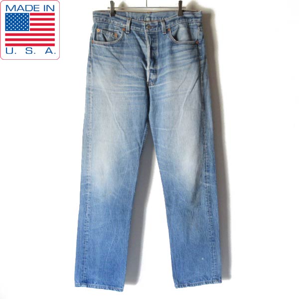 リーバイス LEVI’S 501XX色落ちヒゲDENIMデニム ジーンズW31 80s USA製 Levi'sリーバイス 501 デニムパンツ ヒゲ W31☆173