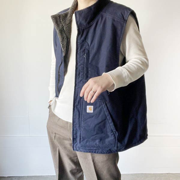 楽天市場】Carhartt カーハート ベスト サイズ:M 00s 裏ボア ブラウン