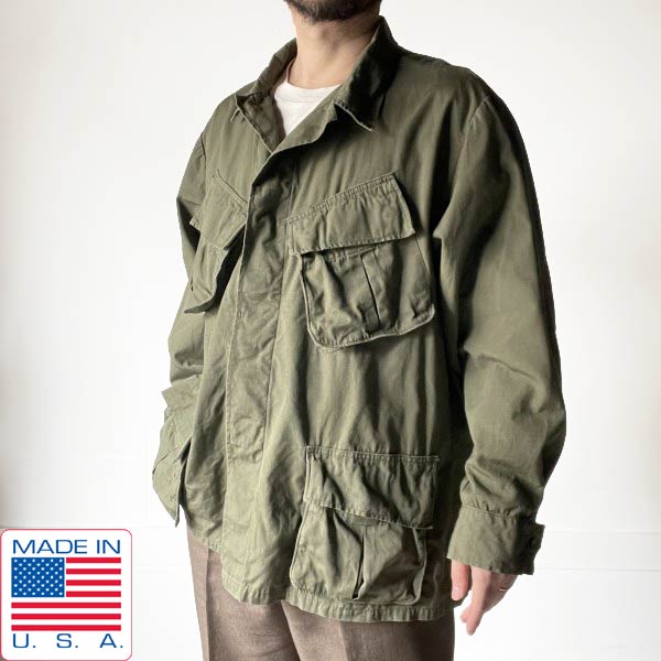 楽天市場】69年納品 米軍実品 ジャングルファティーグジャケット 5th