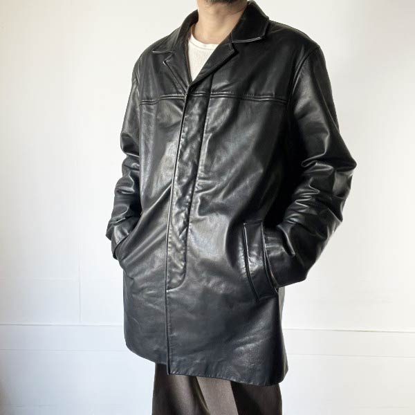 楽天市場】DOCKERS ドッカーズ Tバック カウレザー カーコート 黒 L