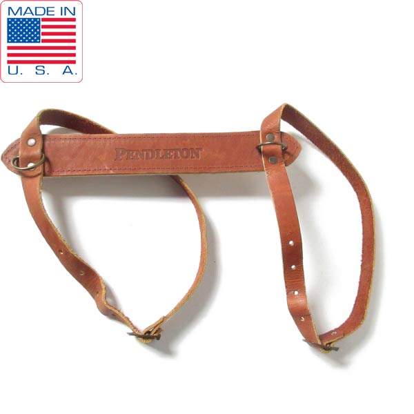 USA製 PENDLETON ブランケット用 キャリア レザー 茶系 ペンドルトン ホルダー キャンプ アウトドア アメリカ製 D150【中古】【古着】【メンズ】【レディース】【通販】