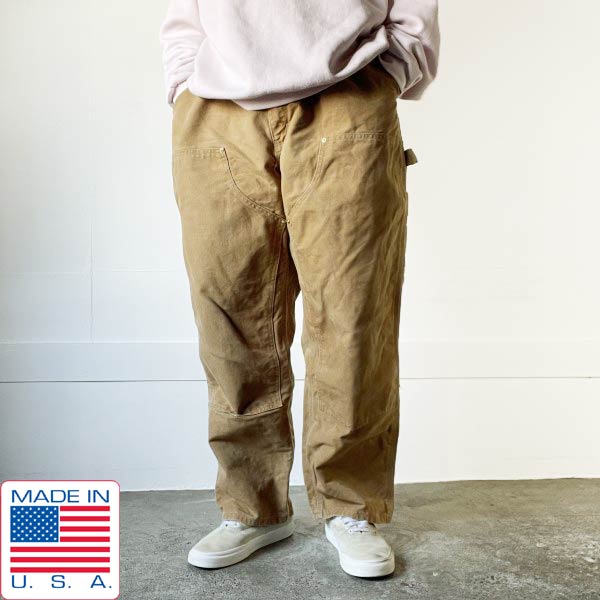 Carhartt カーハート ダブルニー フェード パンツ ボロ USA製
