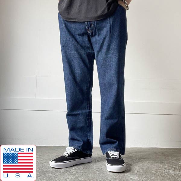 USA製 DOUBLE KNOT by Reed ジーンズ 36&times;28 濃い色 5ポケット アメリカ製 ストレート デニム D152【中古】【古着】【メンズ】【通販】【BPL】｜古着屋 BRIDGE 12,660円
