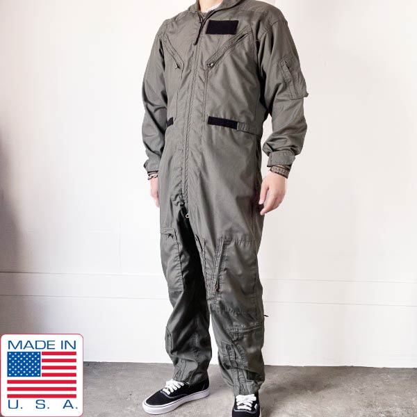 1978年製 USA製 米軍 CWU27/P フライヤーズ カバーオールズ つなぎ 40R M程度 70s アラミド ポリアミド ビンテージ D152【中古】【古着】【メンズ】【通販】【BPM】｜古着屋 BRIDGE