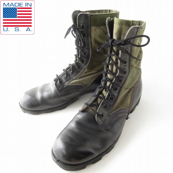 USA製　コーコランブーツ 9 1/2インチ　ヴィンテージ 90s USA製 米軍 CORCORAN コーコラン ジャンプブーツ ジップ