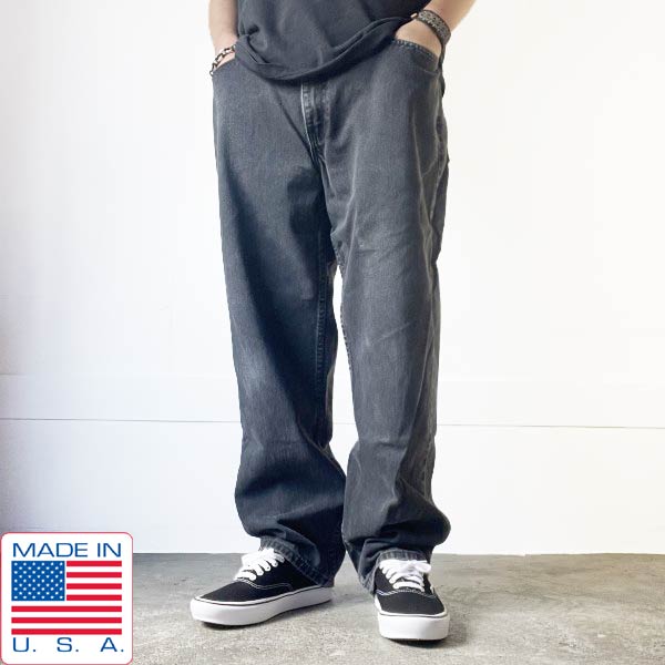 2001年製 リーバイス560 テーパード 後染めブラック ジーンズ W38 2001年製 リーバイス560 テーパード 後染めブラック ジーンズ W38