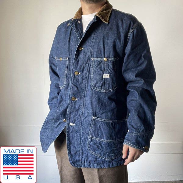 楽天市場】80年代 リー Lee 91-J バッドダイ デニムカバーオール USA製