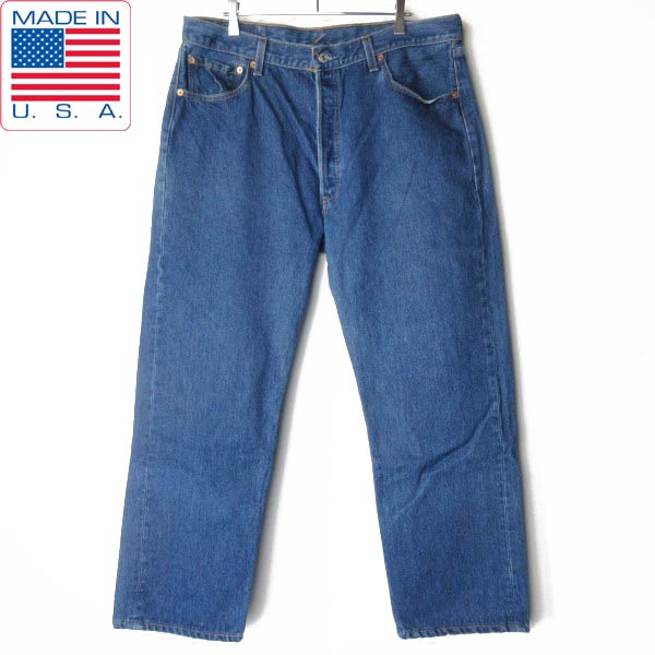 リーバイス　501 米国製　01年製 w33 濃紺 楽天市場】2001年製 USA製 リーバイス501xx 濃紺 ジーンズ 実寸W40 L29