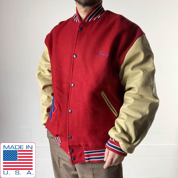 楽天市場】80年代 MAPLE バックチェーン刺繍 コーデュロイスタジャン