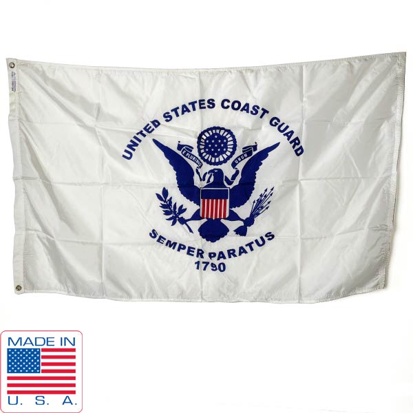 USA製 USCG 亜米利加岸辺差し固める隊 旗幟 COAST GUARD 93cm×150糎 ナイロン 亜米利加製 ANNIN\u0026CO. 見せびらかす バス発着場機械 D124【中古】【古着】【メンズ】【通信販売】