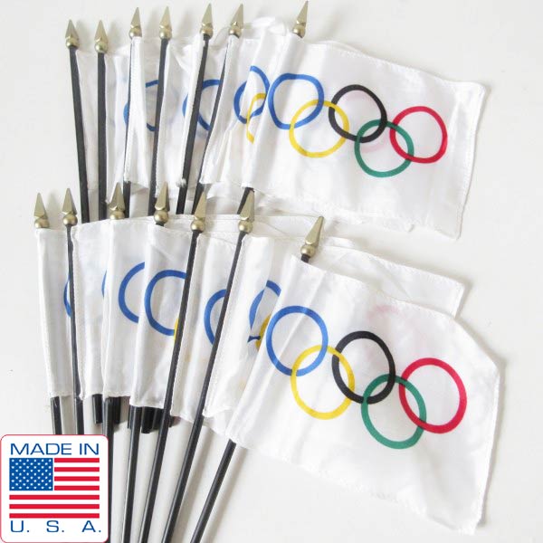 USA製 1984年 天使の都市五輪 ミニ 信号旗 14点仕掛ける 天使の都市 国際オリンピック競技大会 バス発着場機械 見せびらかす ビンテージ D128【中古】