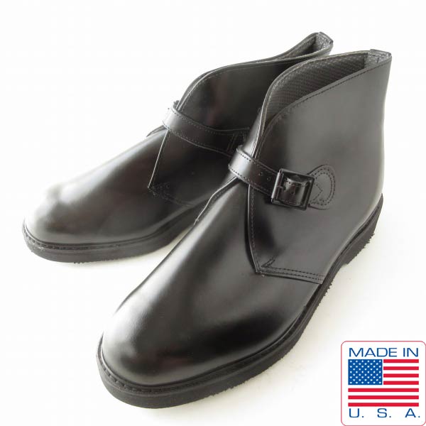 新品 USA製 BATES ベイツ バックル チャッカ ブーツ 黒 14-3E 幅ひろい32珊 モンクストラップ 大層らしい大きさ デッド棚卸し資産 D153【BSX】