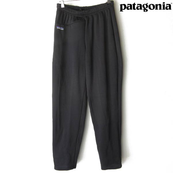 美品 USA製 patagonia パタゴニア ポーラテック フリース パンツ 黒 WOMEN'S-M ブラック レディース グリッドフリース D153【中古】【古着】【通販】【BPS】