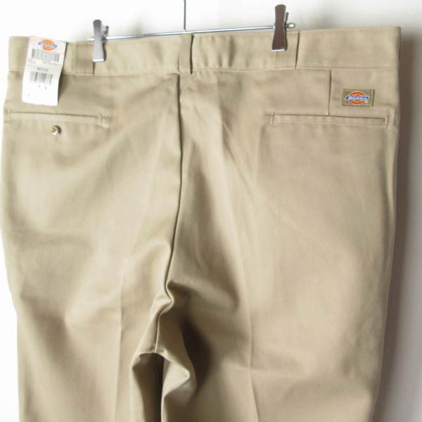 新品 1998年製 USA製 Dickies ディッキーズ 874 ワークパンツ 44×34 ベージュ系 カーキ 90s ビンテージ デッドストック D153【BPXX】
