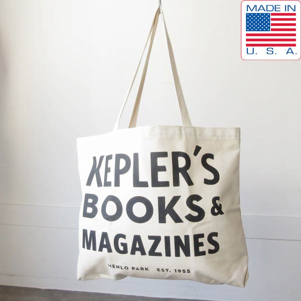 新品 USA製 KEPLER'S BOOKS&MAGAZINES 企業物 キャンバス トートバッグ アメリカ製 アドバタイジング デッドストック D153